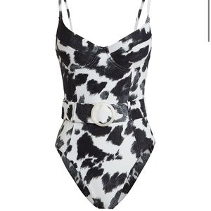 WeWoreWhat Danielle Cow Printed Swim